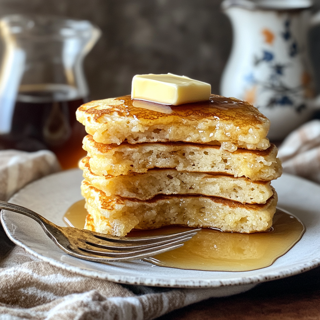 Stack of Buttermilk Pancakes: Fluffy, Golden Delight