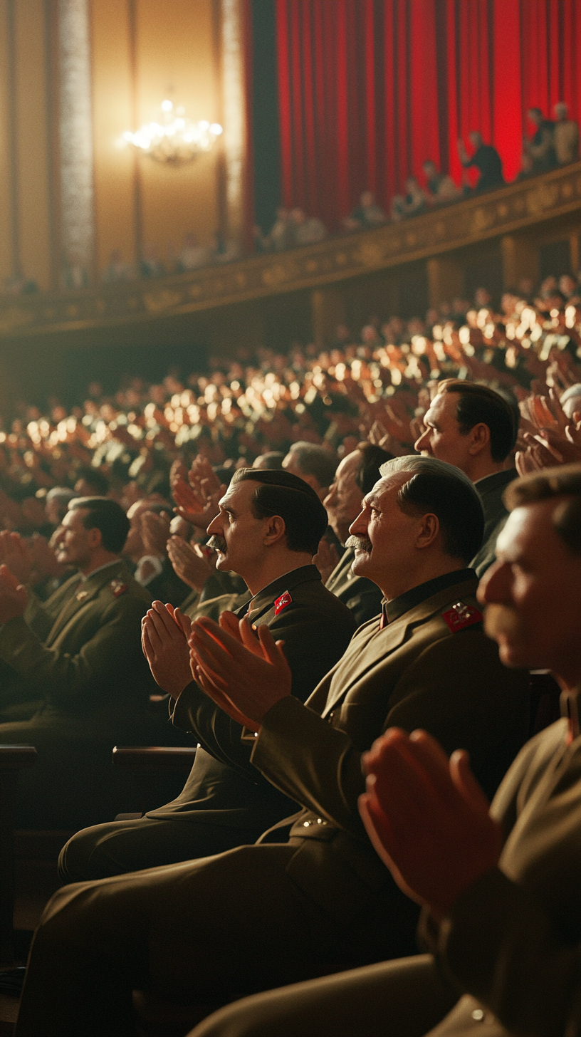 Stalin speech audience clapping for over 11 minutes.