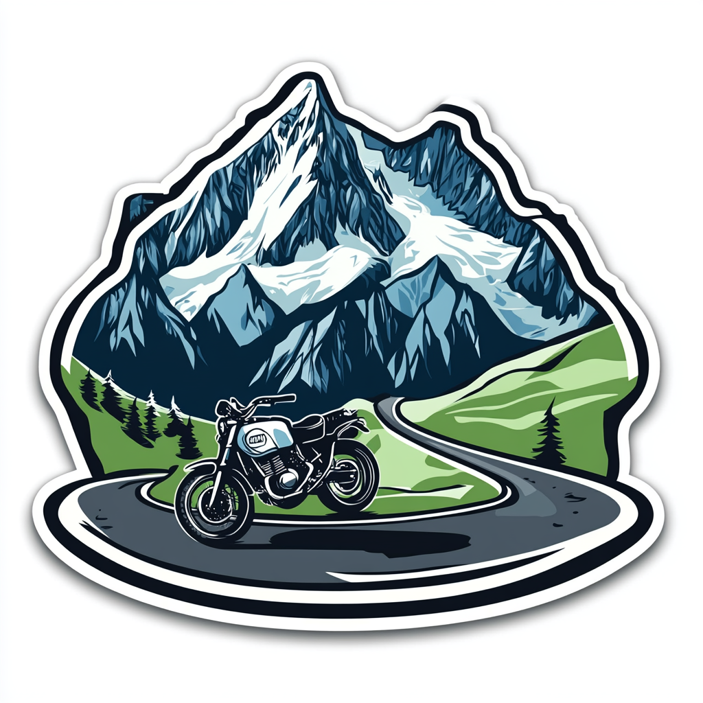 Sticker: Alpine Adventure on Grossglockner Mountain Road