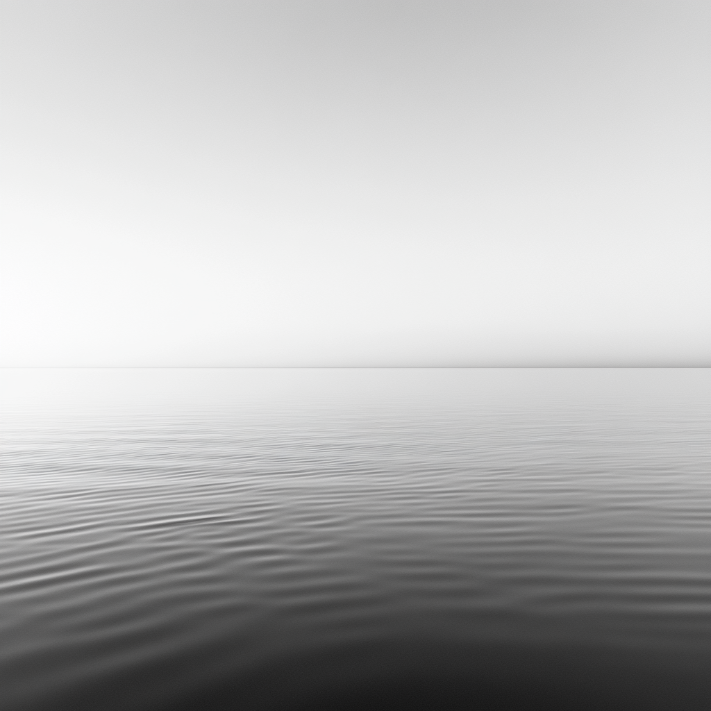 Stunning water reflection on gradient studio background beauty contrast calm.