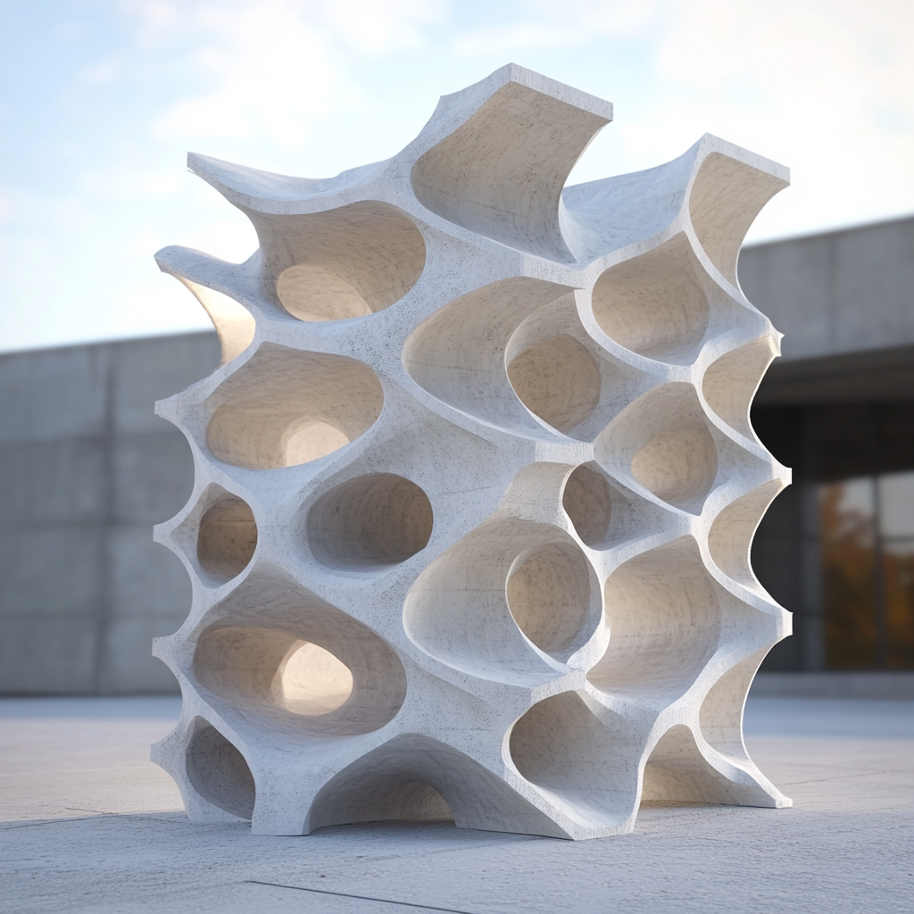 Sustainable 3D Printed Concrete Facade Component