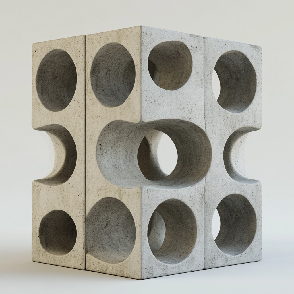 Sustainable Zig Zag Pattern Concrete Breeze Block Design