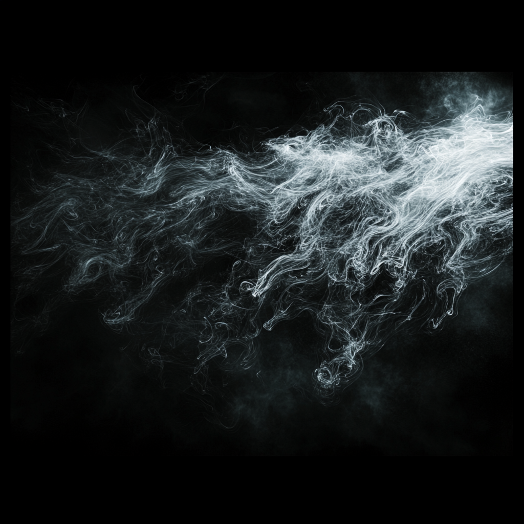 Swirling Smoke Dance in Cinematic Light