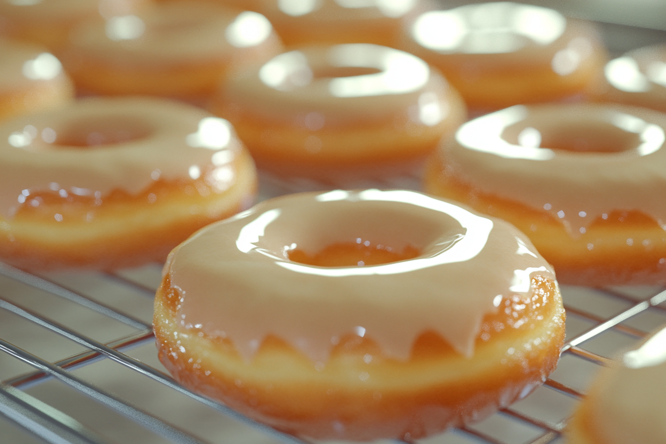 Tempting Potato Donuts Close-Up Shot