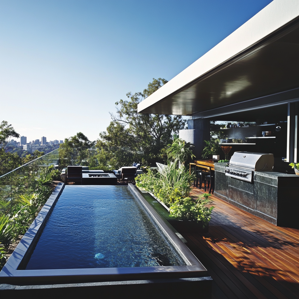 The Big Pool on the Two-Storey Rooftop