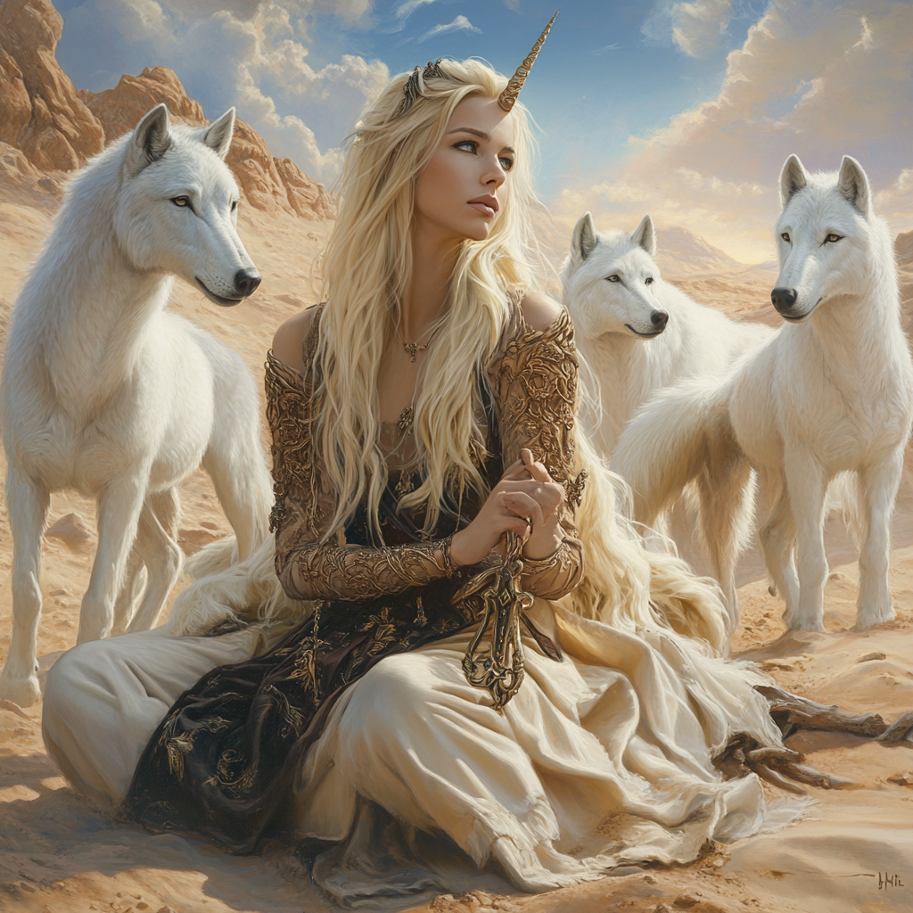 The Blonde Queen in the Desert Realm