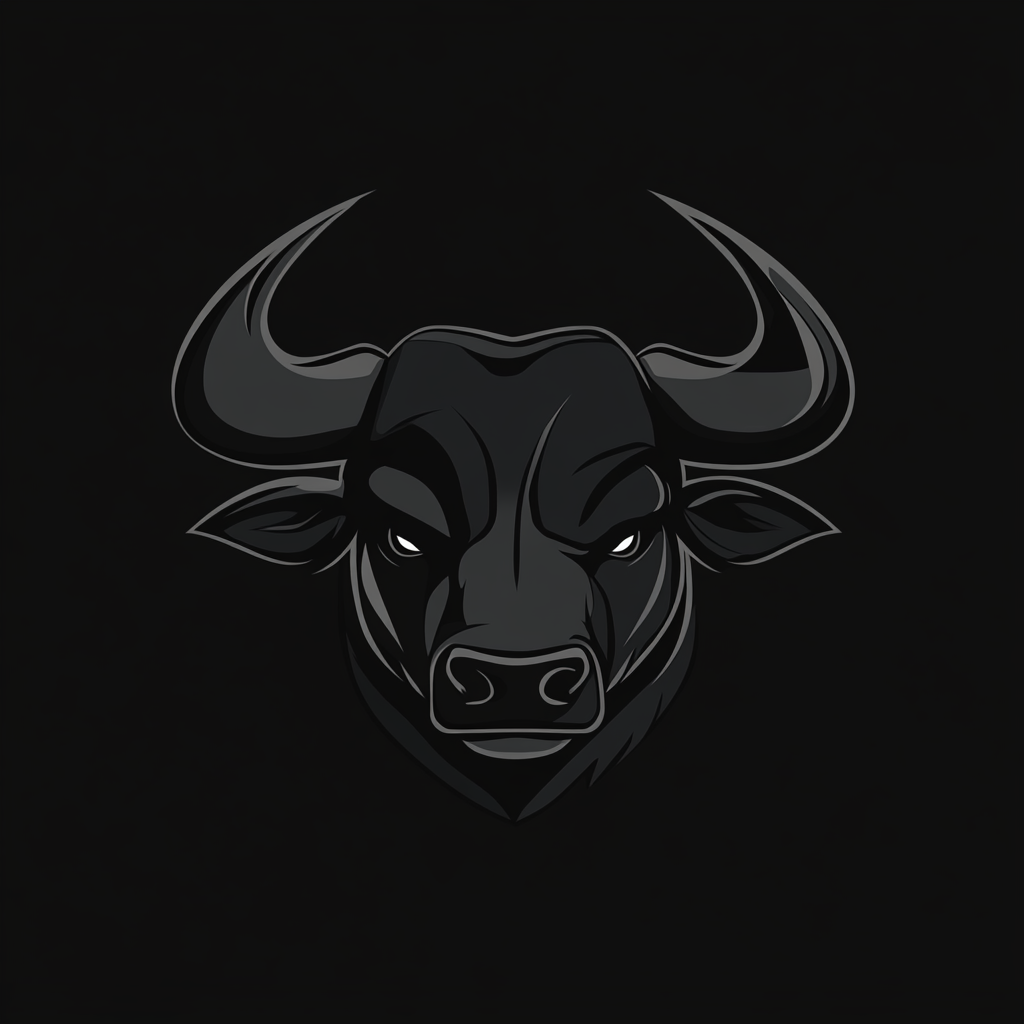 The Bold 'Blacktop Bull' Text-based Logo