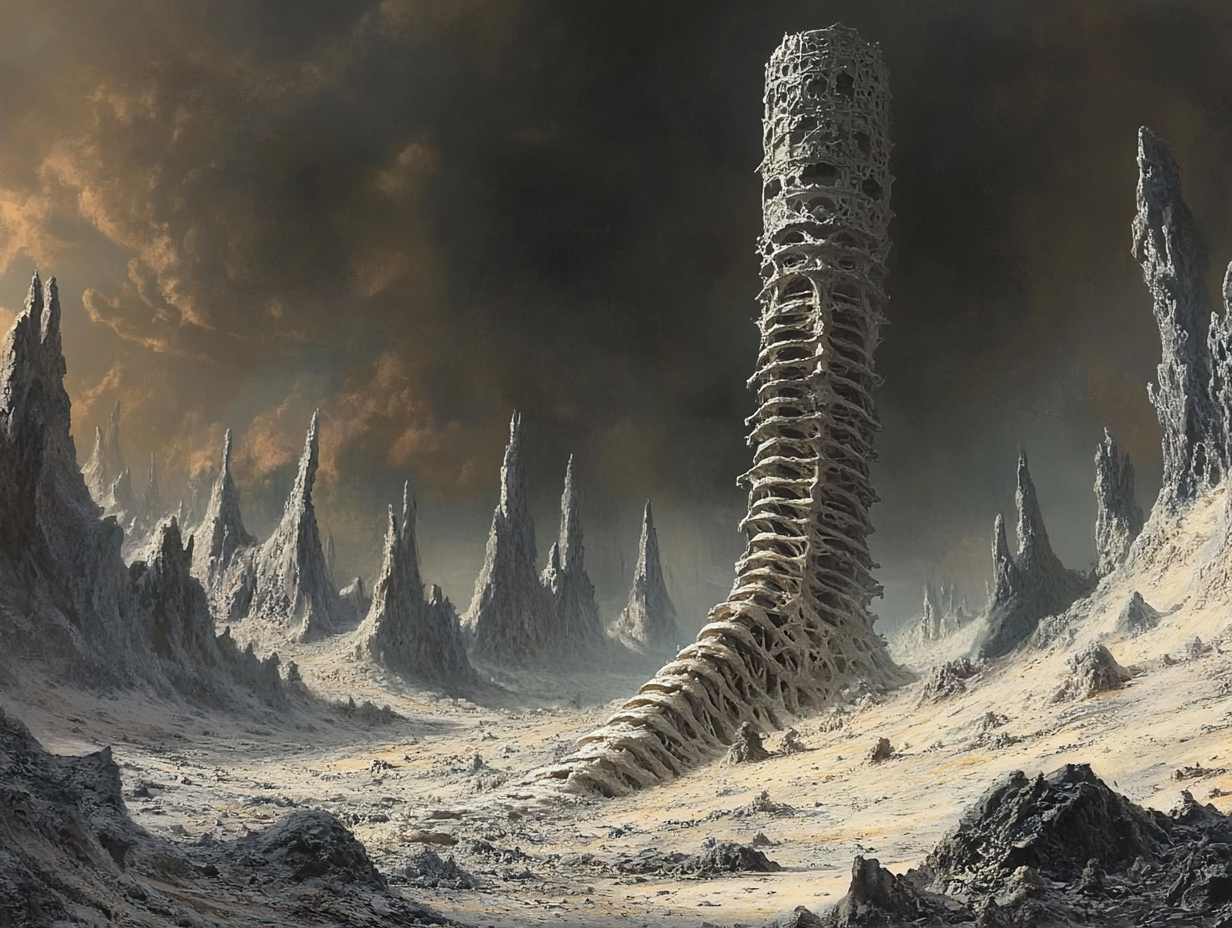 The Bone Tower of Khin-Oin Rises Above Hades