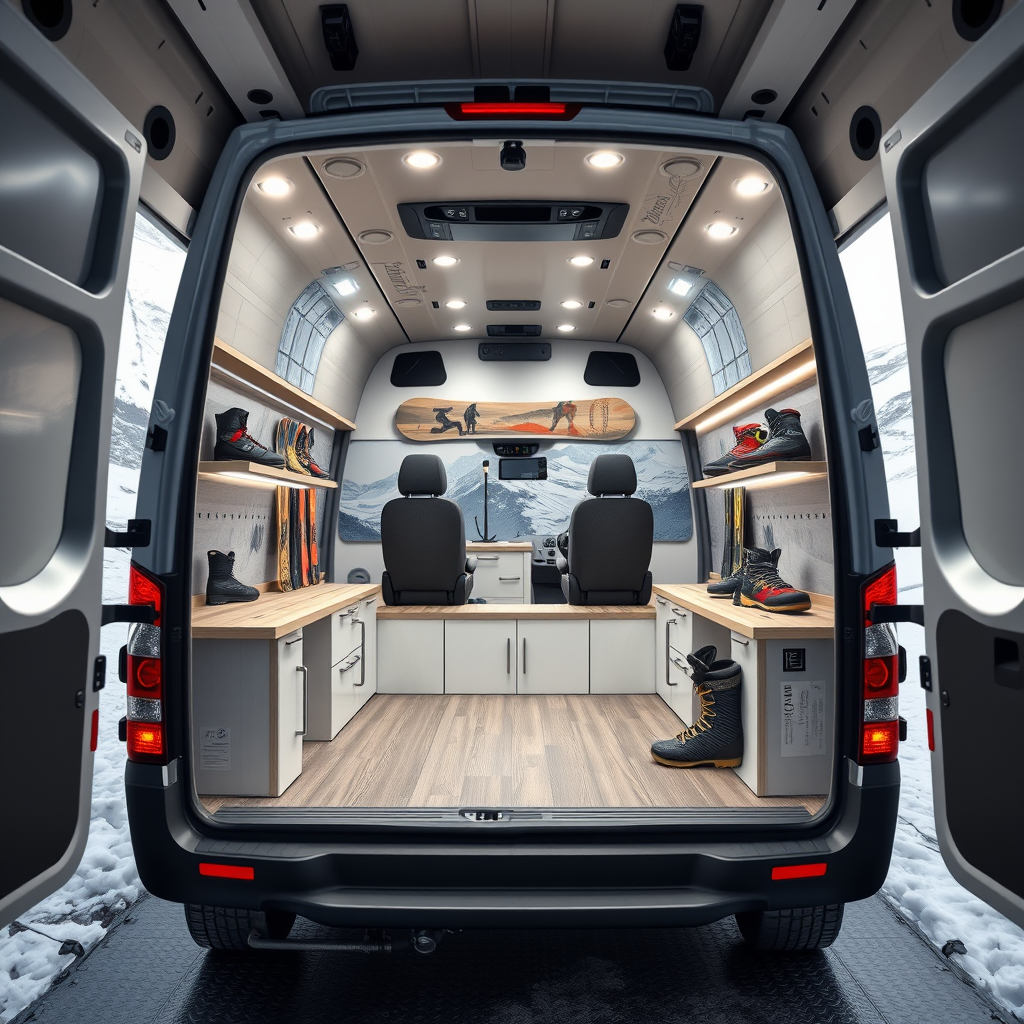 The Burton Snowboards Mobile Marketing Van