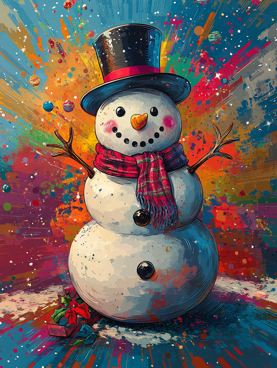 The Cheerful Snowman in 1960s Pop Art