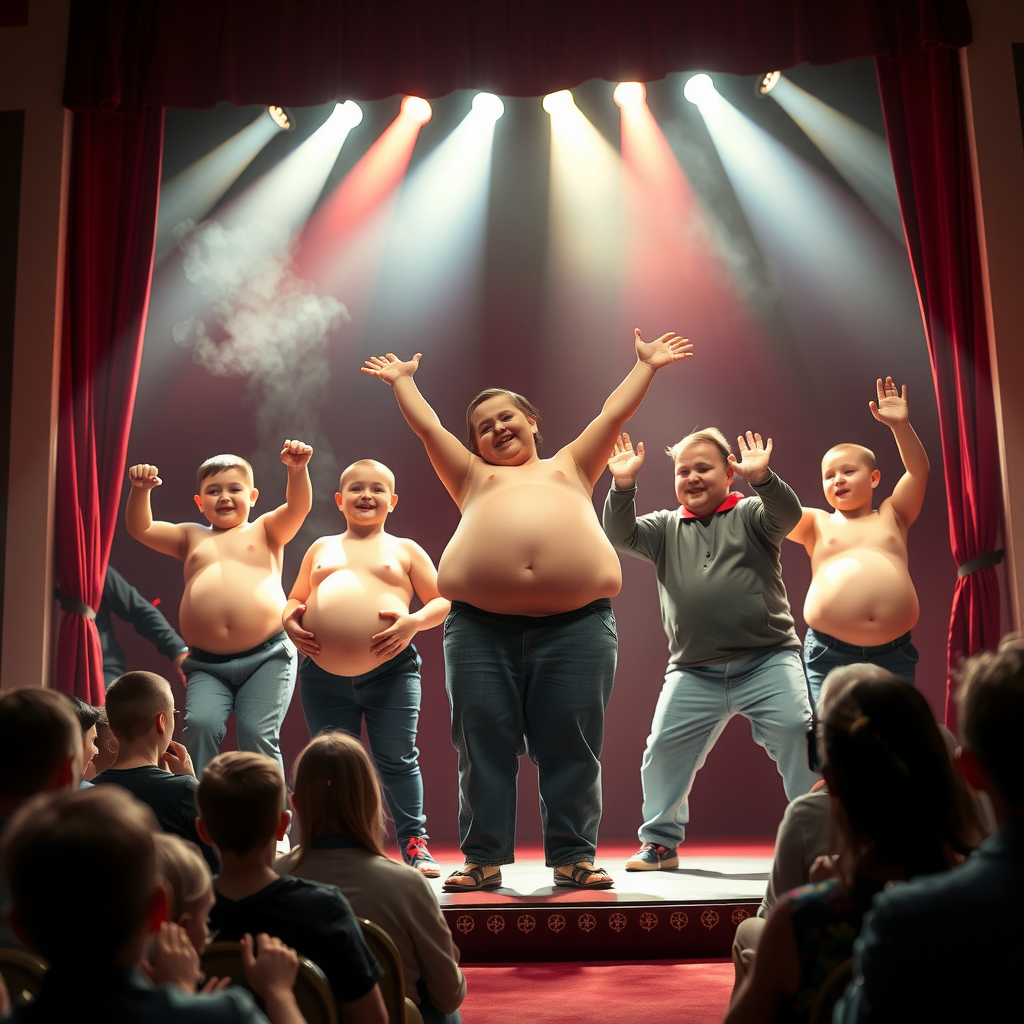 The Circus with 4 Year Olds' Enormous Bellies