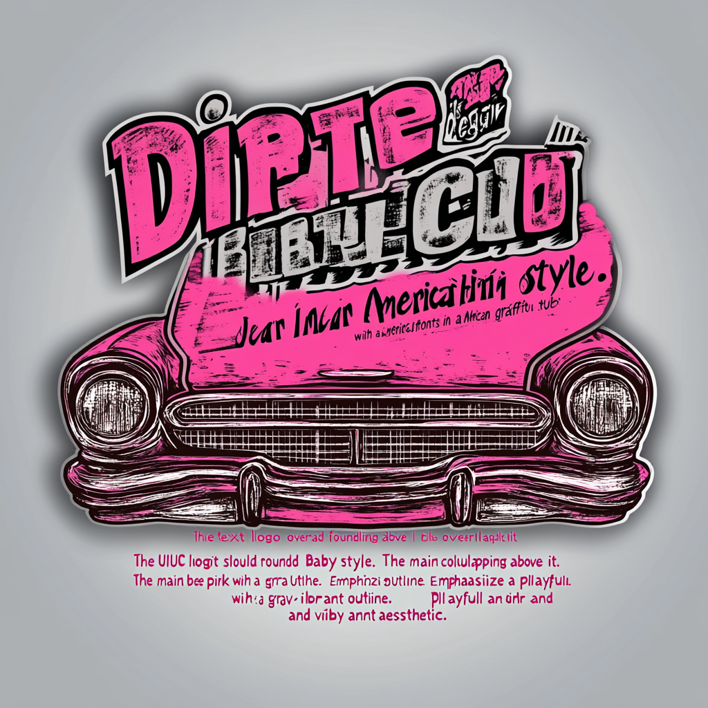 The Colorful 'Dirty Baby Club' Car Decal