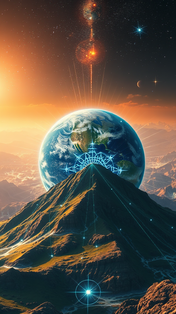 The Earth's Energy Running Through Crystalline Grid