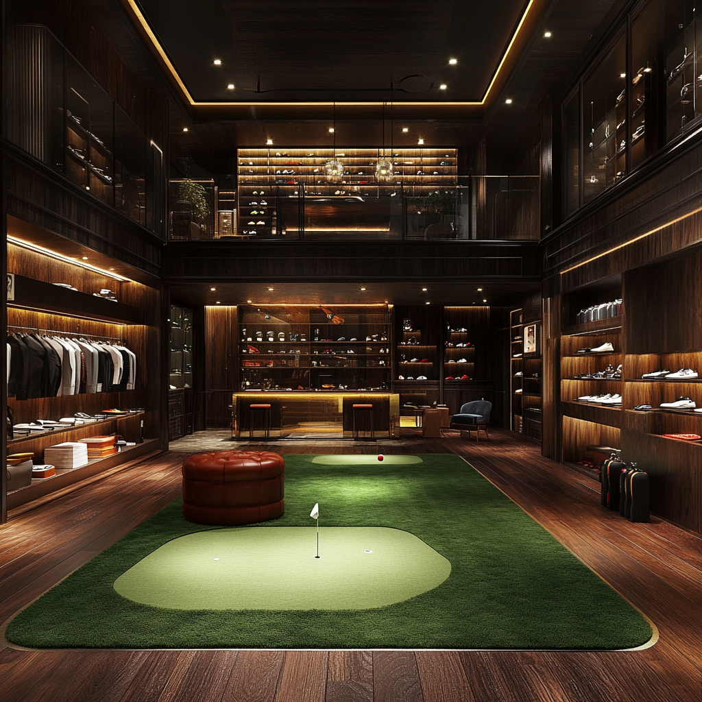 The Elite Swing Golf Shop: where gentlemen relax.