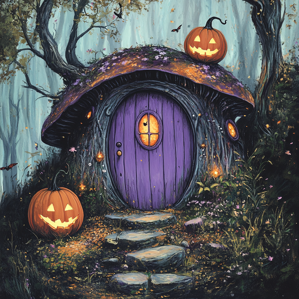 The Enchanted Forest with Purple Door