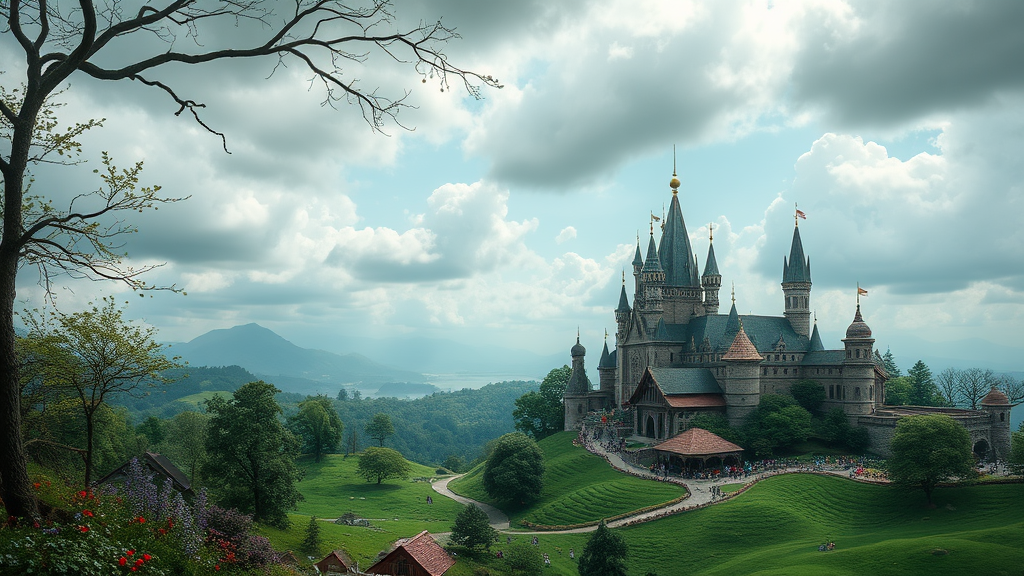 The Enchanting Wonderland Background