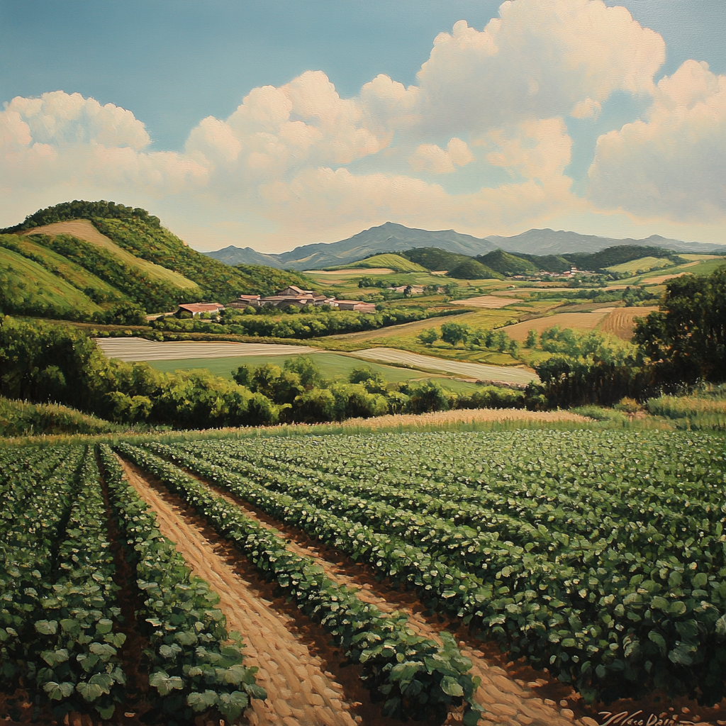 The Fertile Soil Farm: A Yin Earth Painting