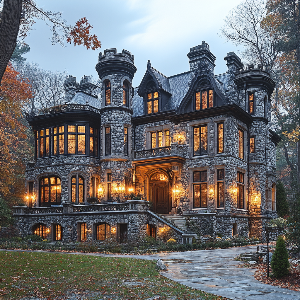 The Fusion of Gothic and Modern Mansion Architecture