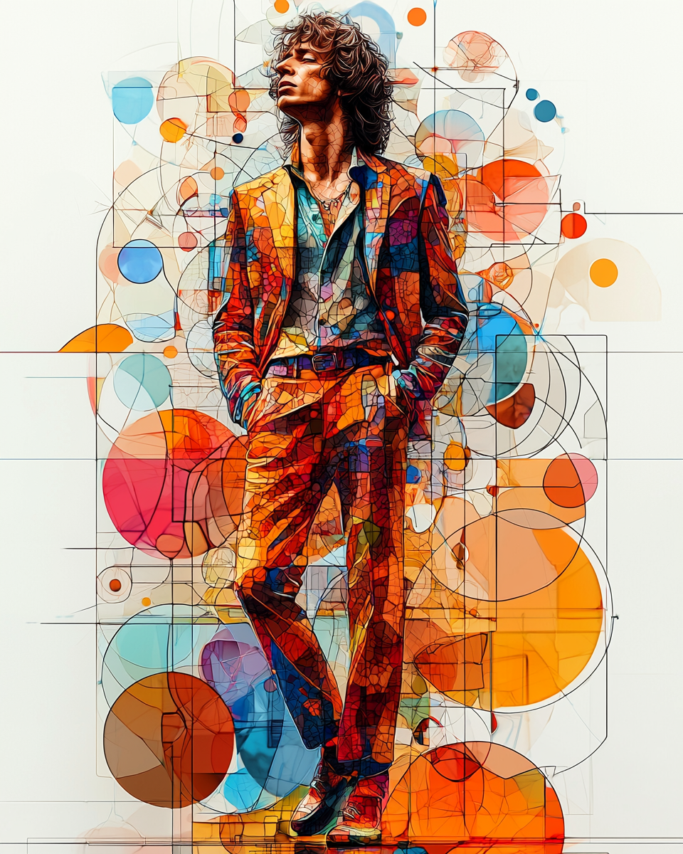 The Geometric Vector Art of Mick Jagger