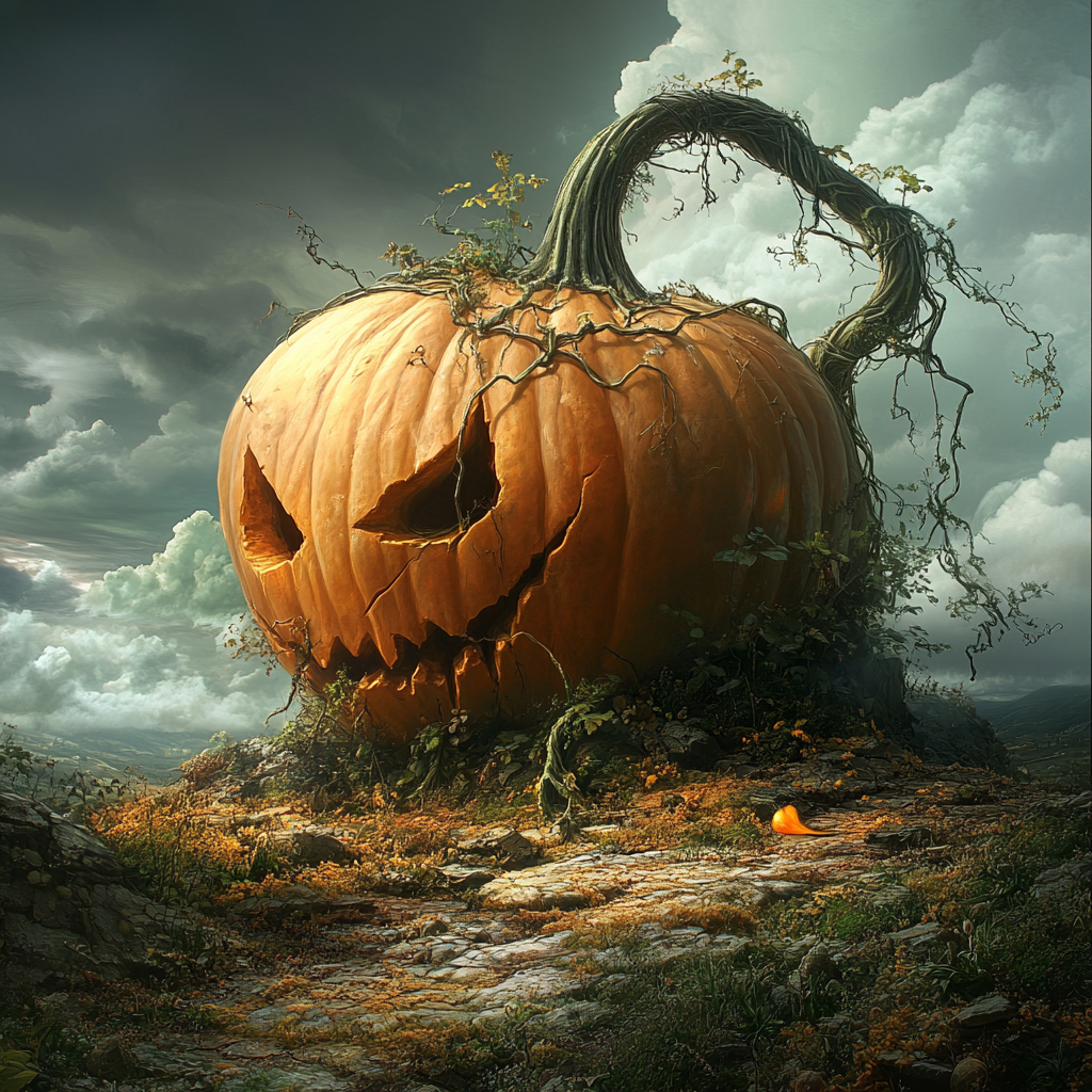 The Giant Jack O Lantern in the Valley