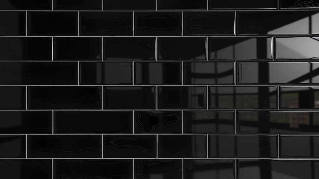 The Glossy Black Tile Wall