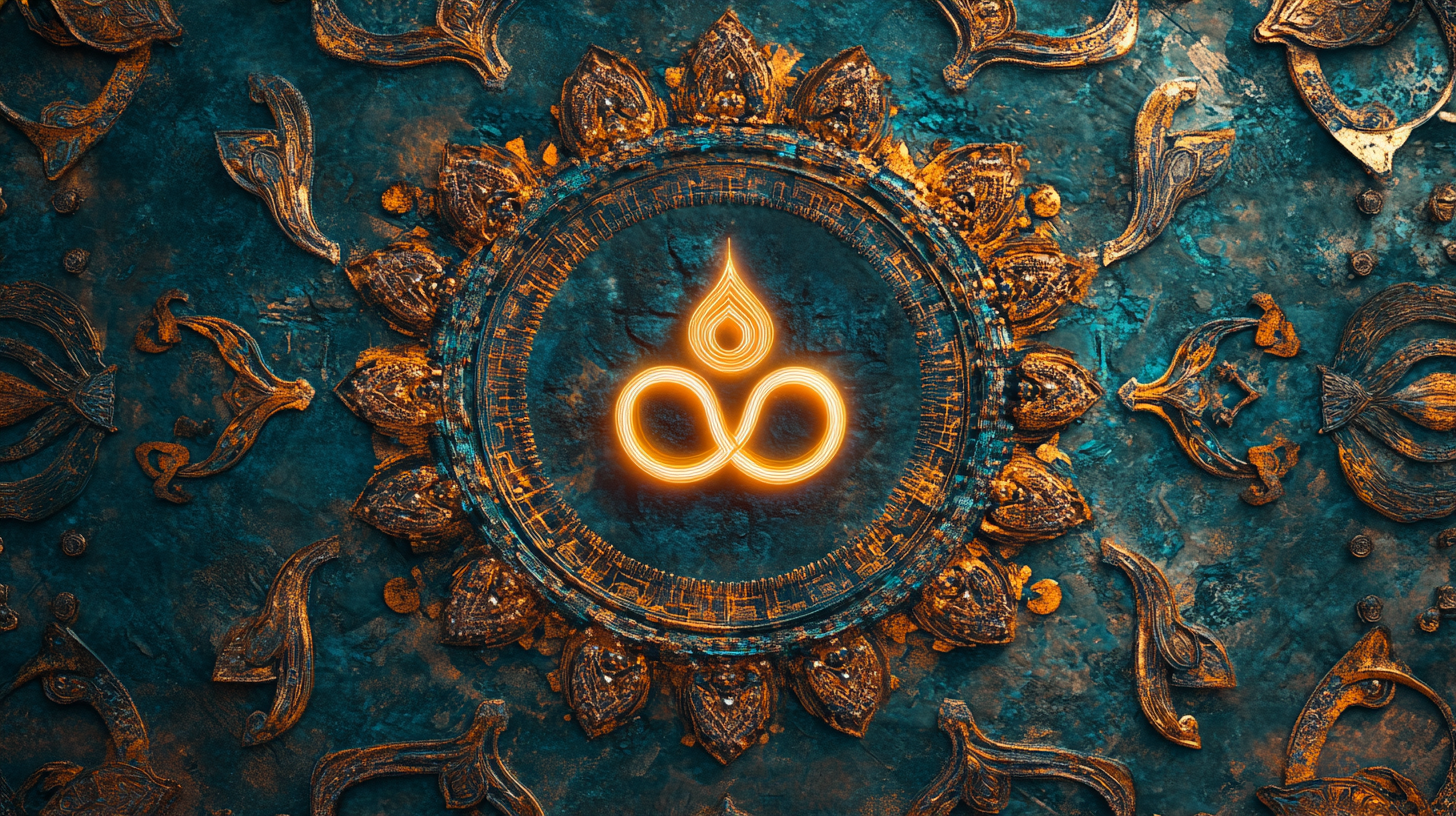 The Glowing Yantra: AI Universe Connection