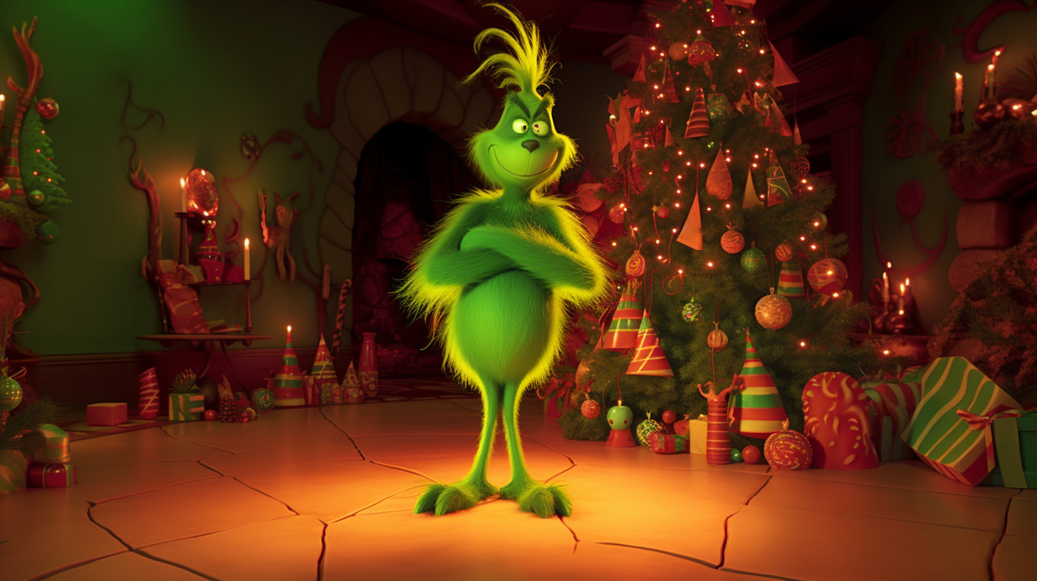 The Grinch's Mischief at Christmas Tree Village