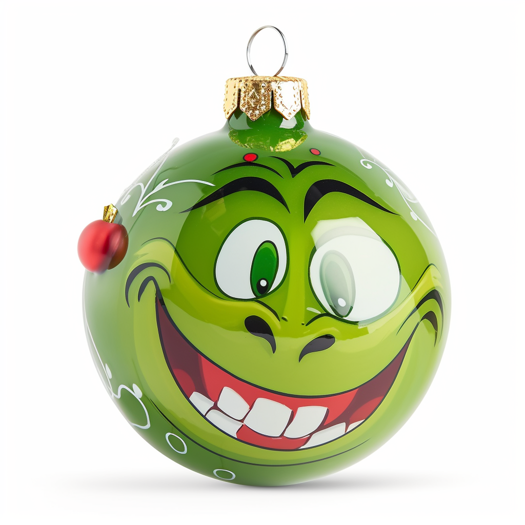 The Grinch Christmas Ornament: Festive and Playful Design