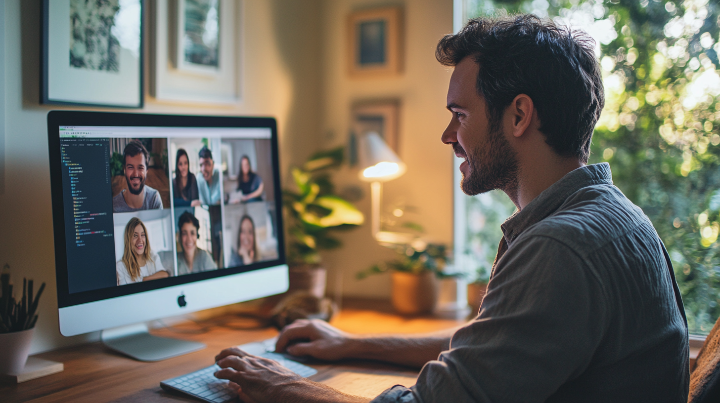 The Happy Teacher's Morning Video Call at Home