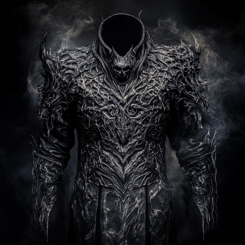 The Haunted Ebony Mail Armor of Boethiah