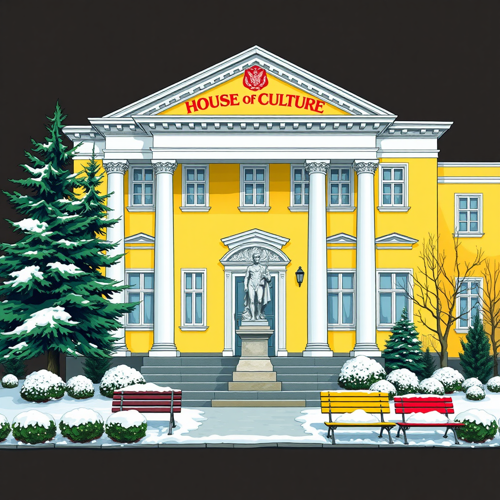 The House of Culture in Wintertime