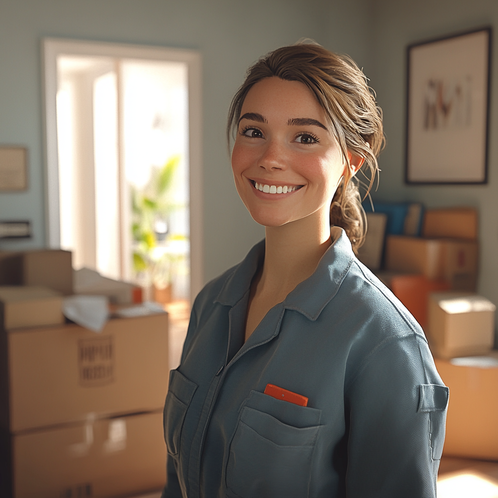 The Influencer overseeing cheerful indoor move-out inspection