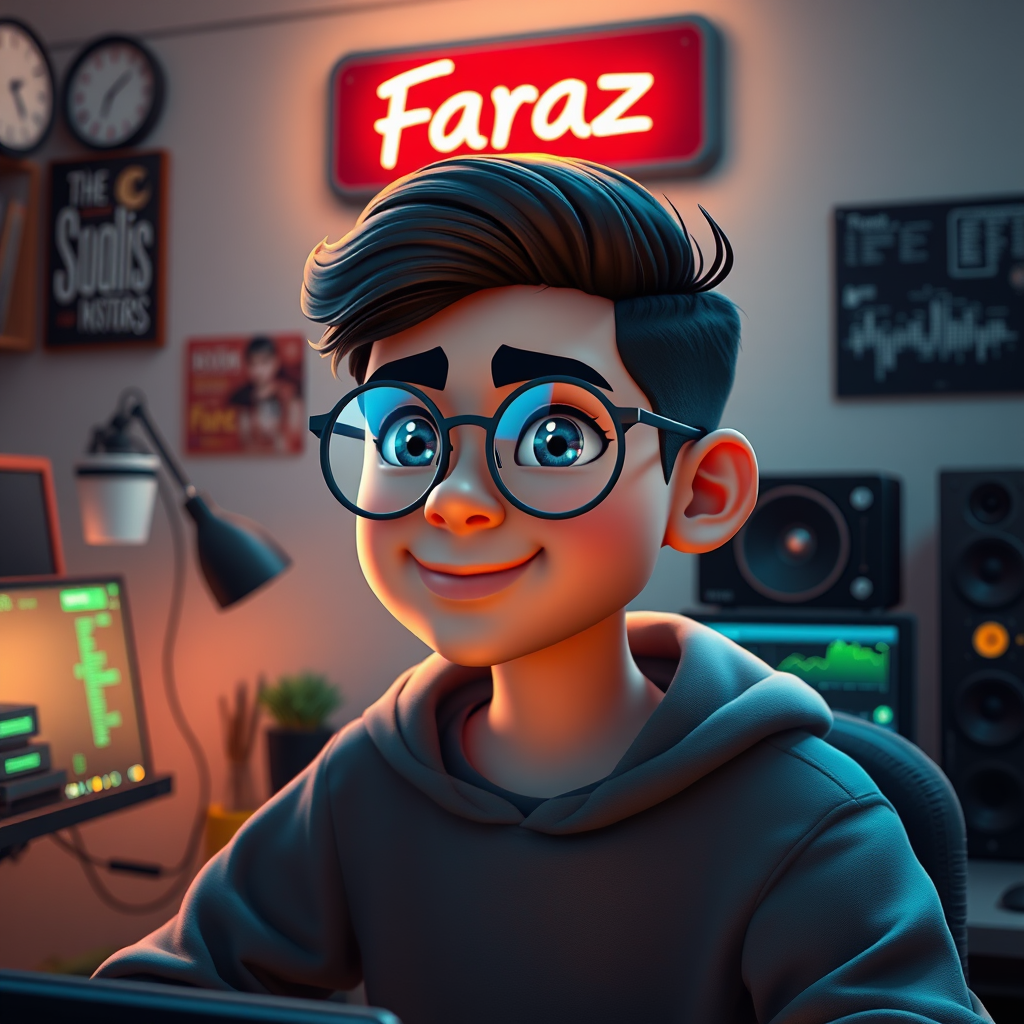 The Iranian Programmer Boy 'Faraz' in His Room