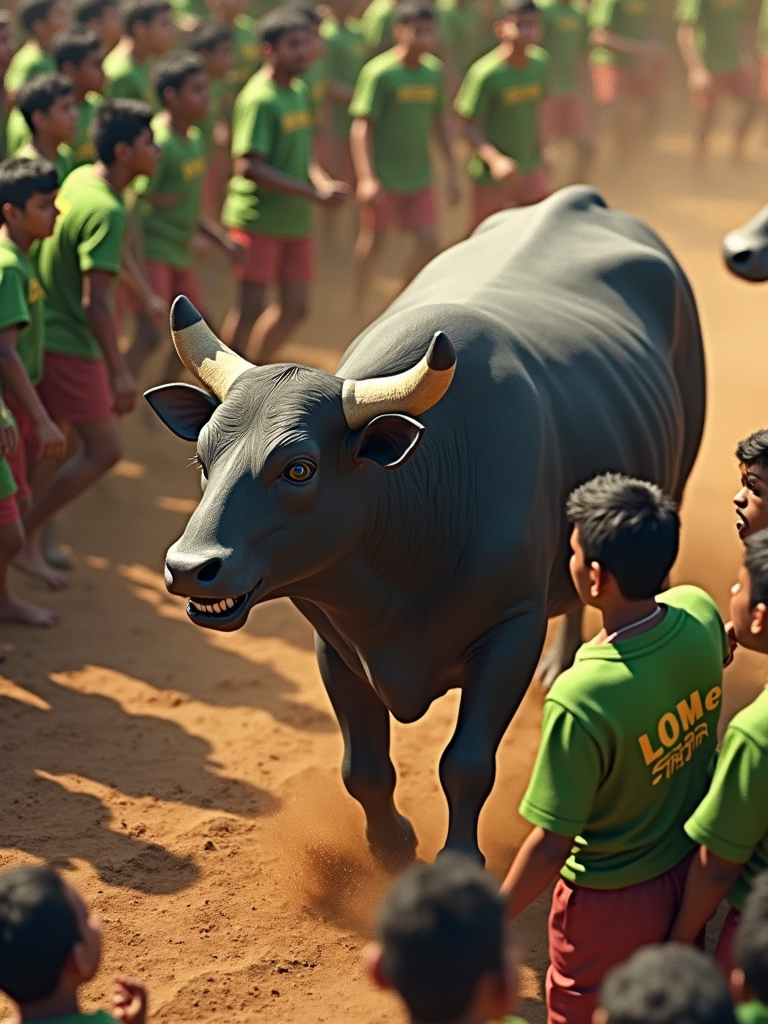 The Jallikattu Festival: Tamil Men Taming Powerful Bull