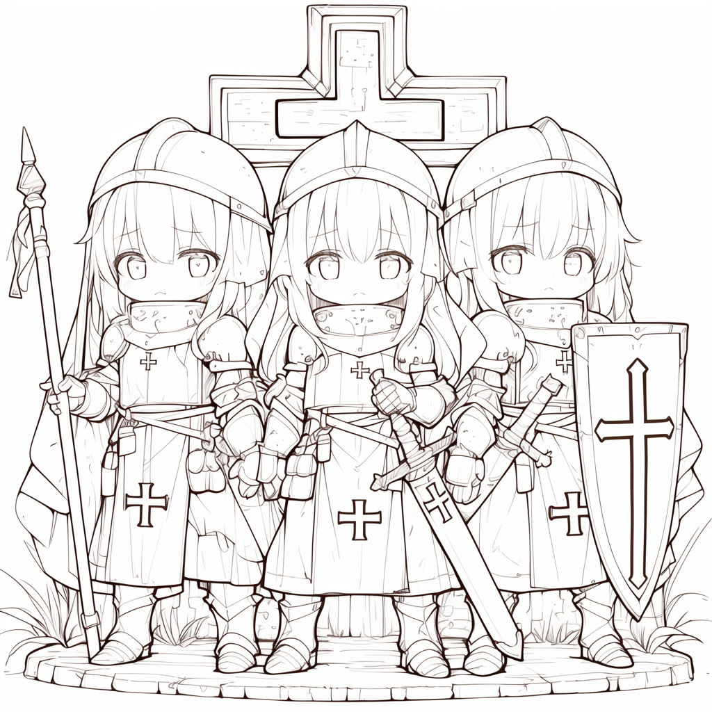 The Knights Templar are Chibi Anime Waifus