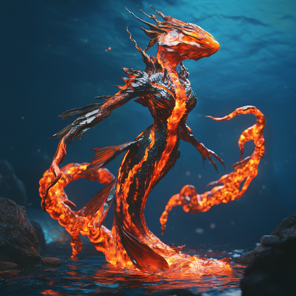 The Large Scary Female Underwater Monster