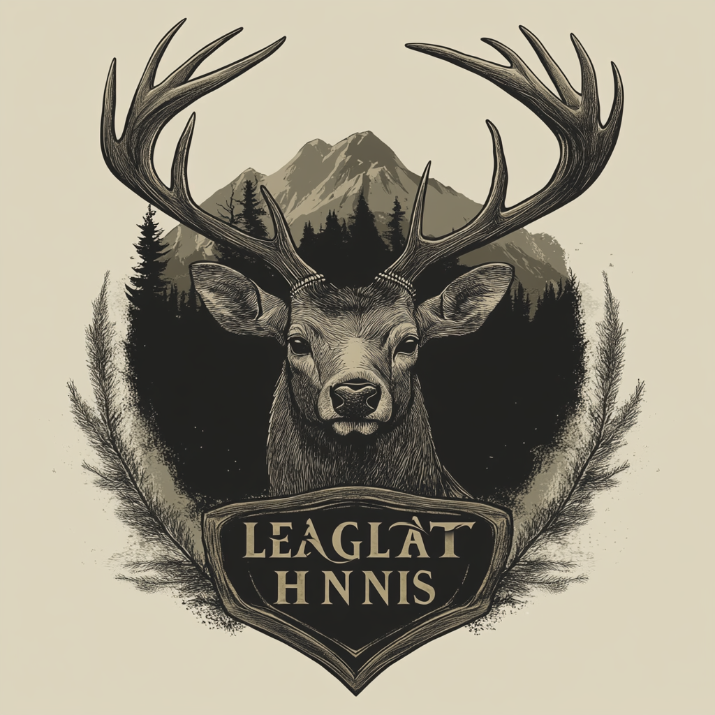 The Legacy Hunts: A Powerful Stag Logo Design