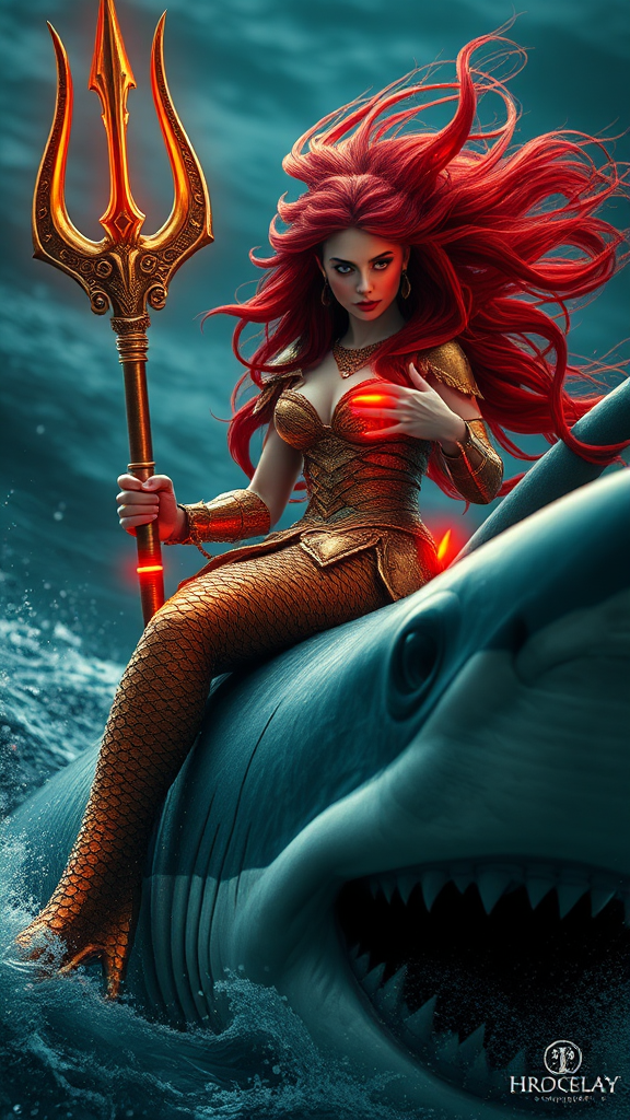 The Mermaid Warrior: Trident of Indescribable Powertitle