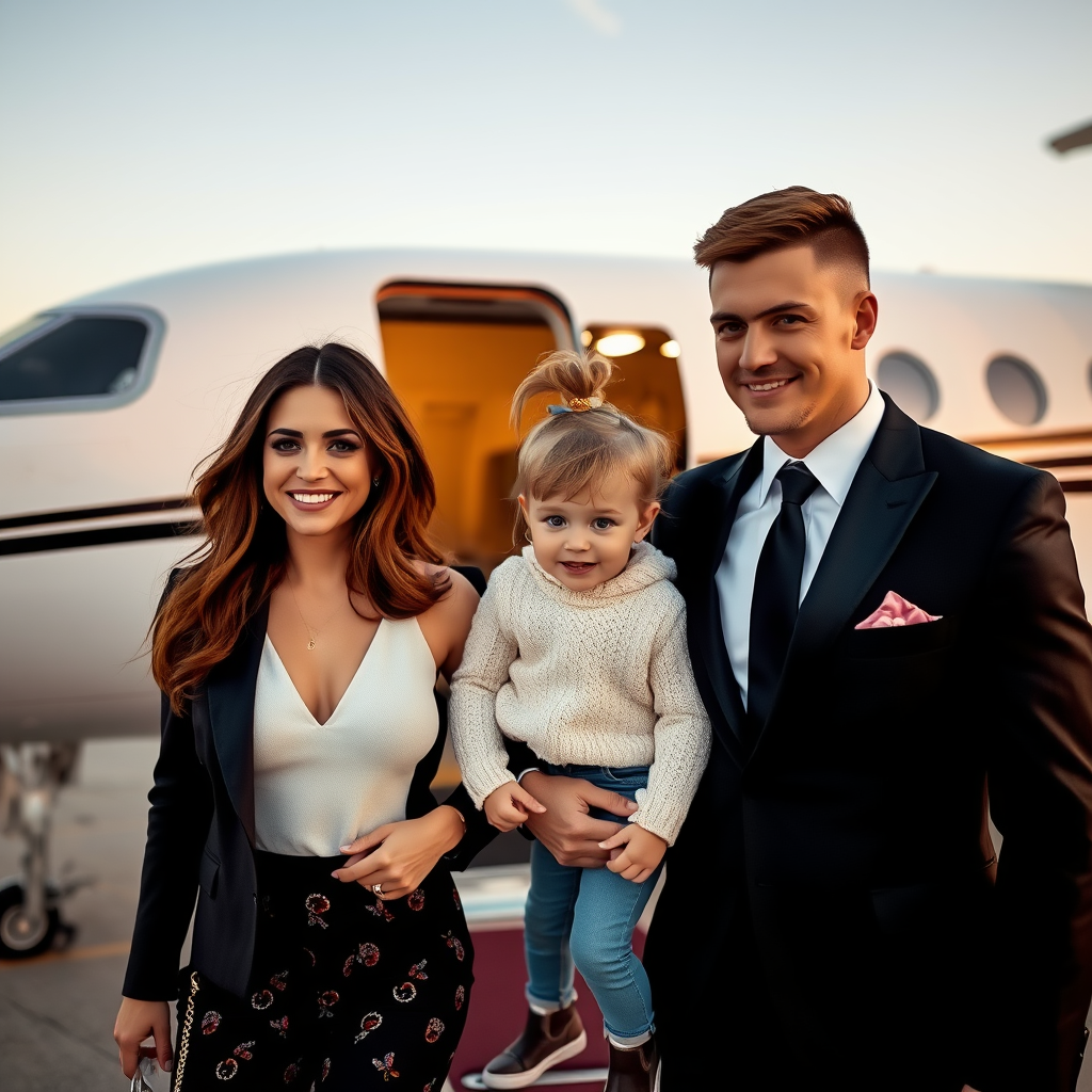 The Millionaire Family Deboarding Their Private Jet