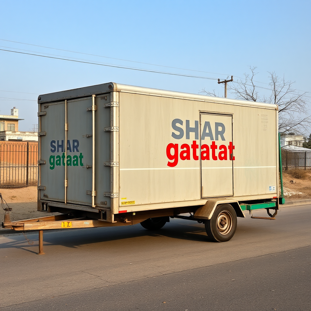 The Moving Trailer with Name 'Shar Gataat'