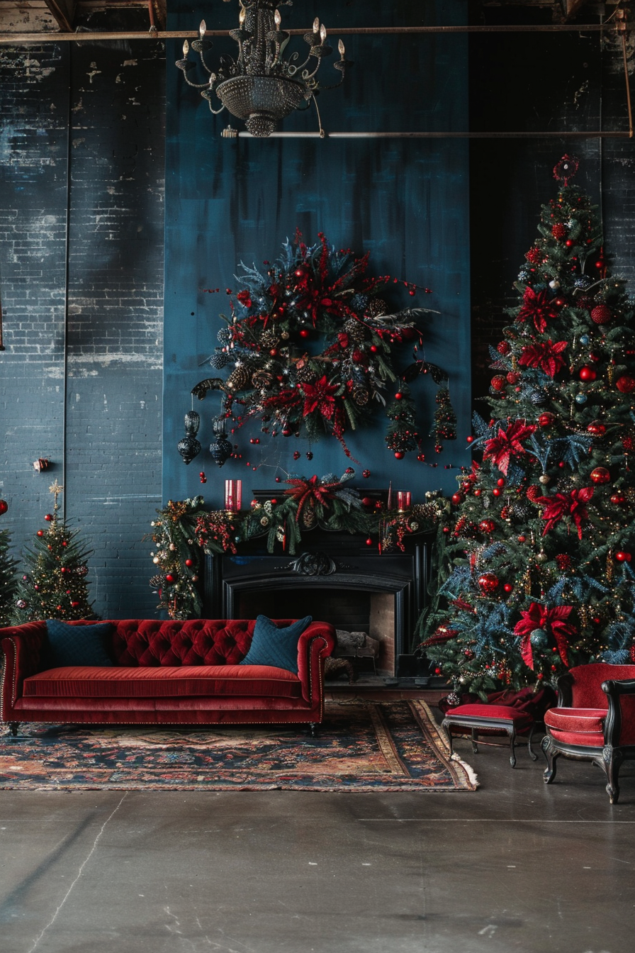 The Opulent Christmas Living Room