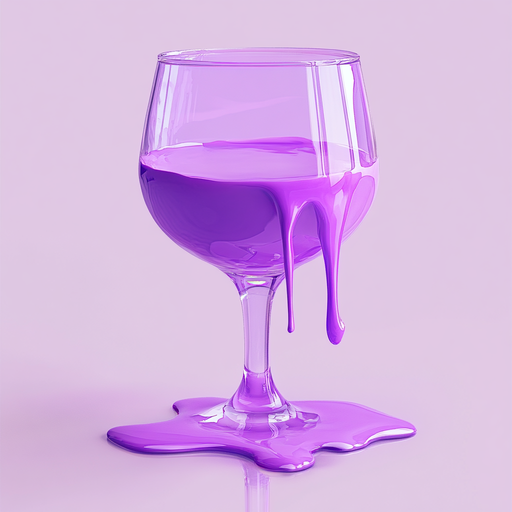 The Overflowing Glass of Purple Juice