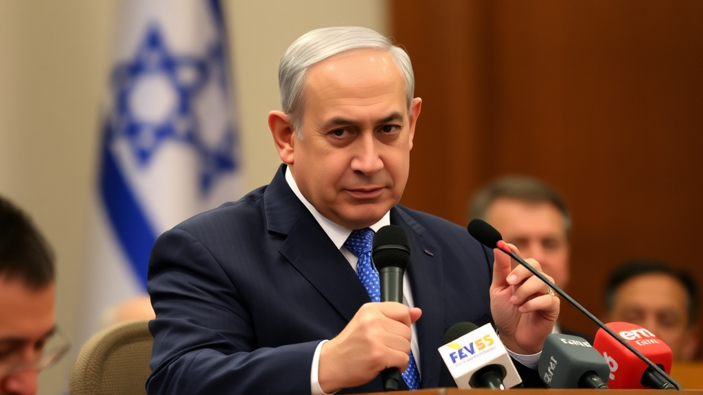 The Prime Minister of Israel, Benjamin Netanyahu.