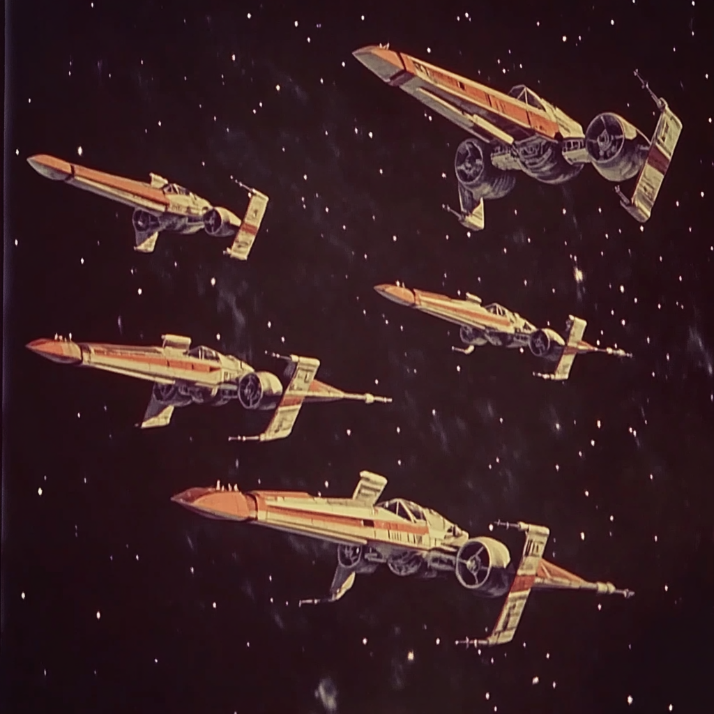 The Rebel Fleet Gliding Through Space