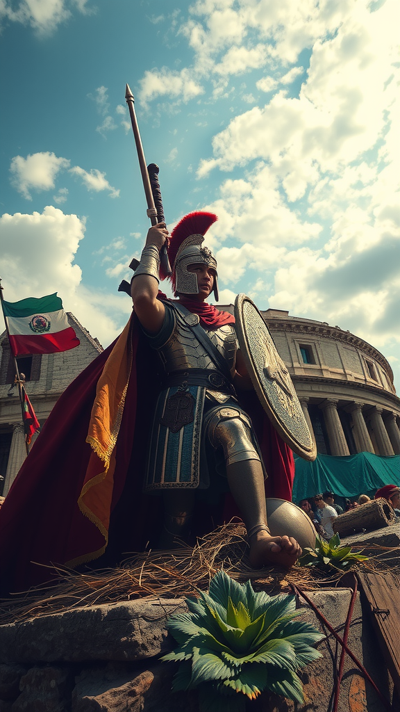 The Rome-Iran War Depiction