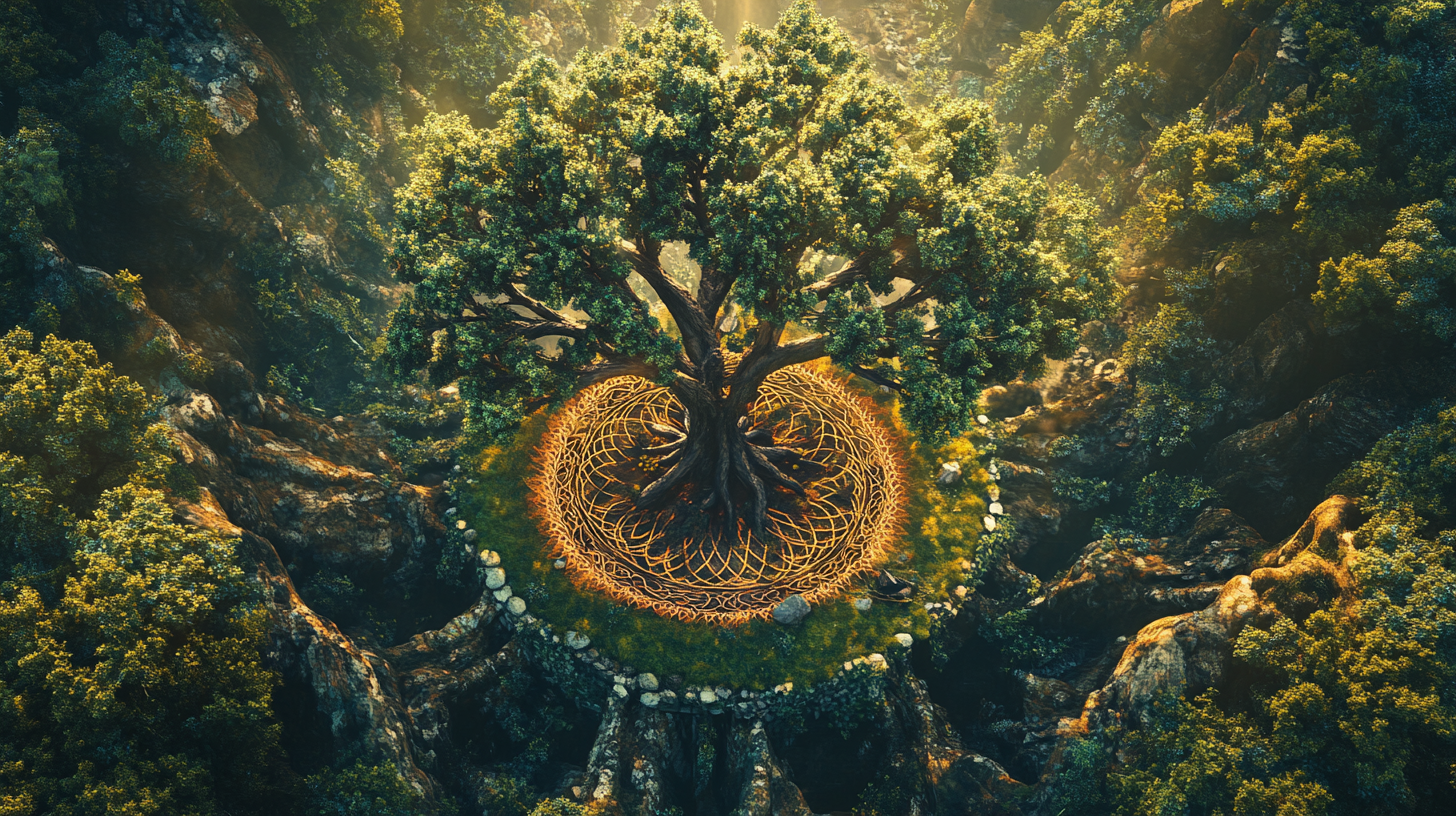 The Sacred Tree of Life in Avatar Style