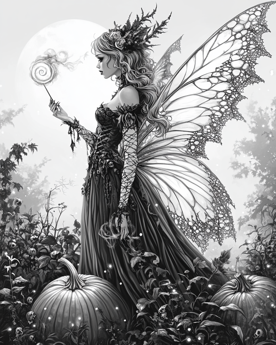 The Scary Fairy in Spooky Halloween Night