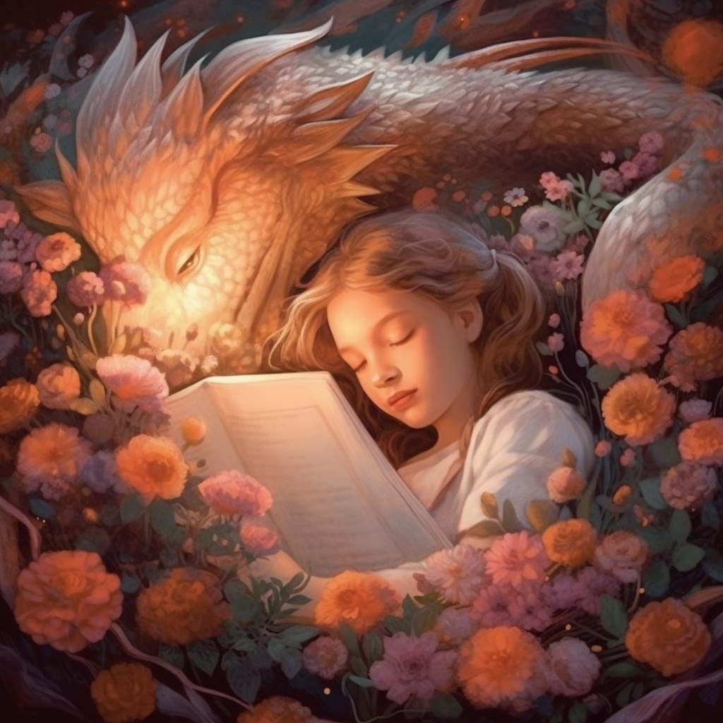 The Sleeping Girl and the Gentle Dragon