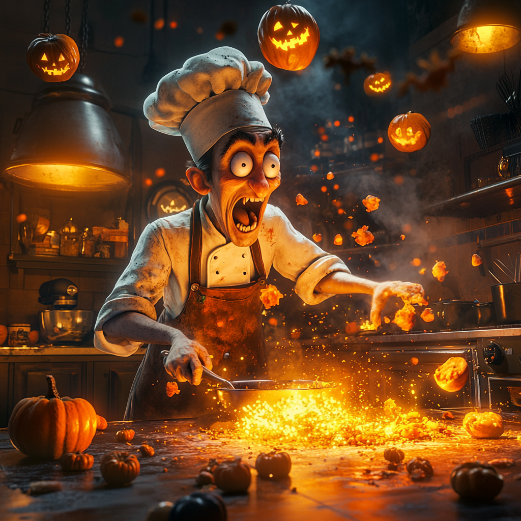 The Spooky Italian Chef in Creepy Kitchen