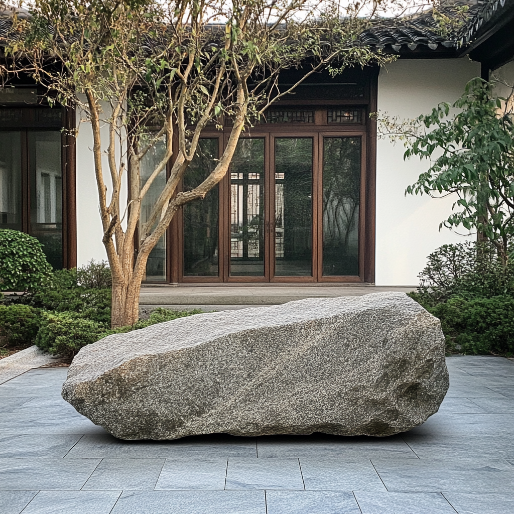 The Stable, Reliable Rock in Chinese Yard